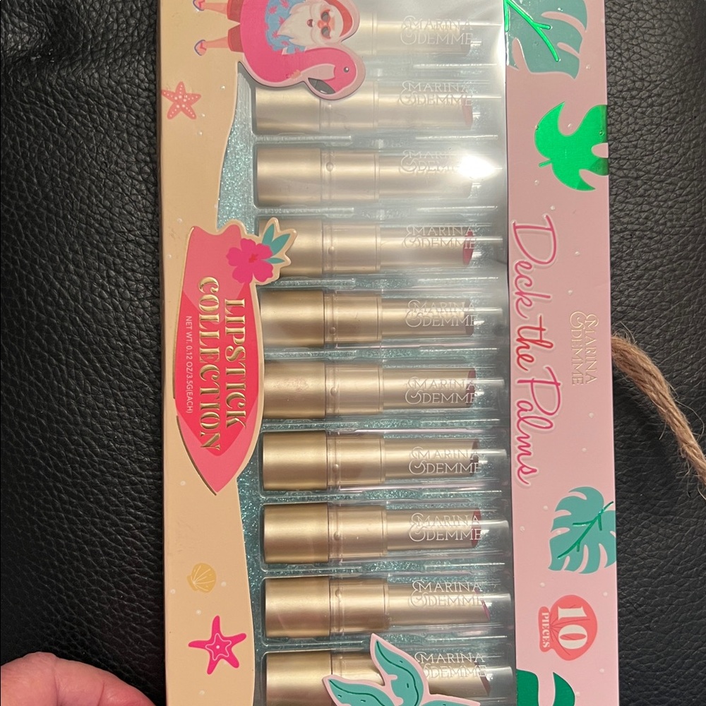 MARINA & DEMME DECK THE PALMS 10pieces-LIPSTICK COLLECTION-NIB - Picture 4 of 5